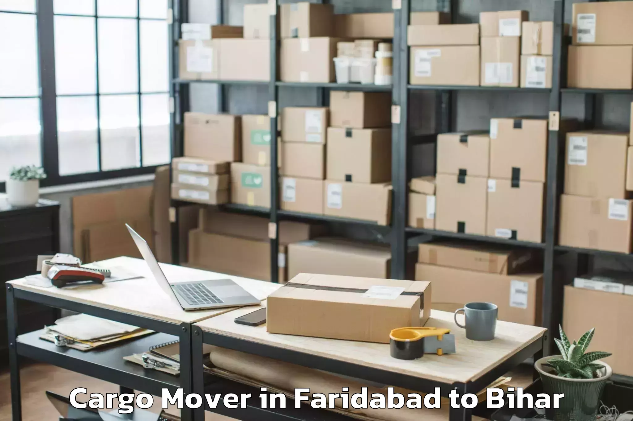 Top Faridabad to Majhaulia Cargo Mover Available